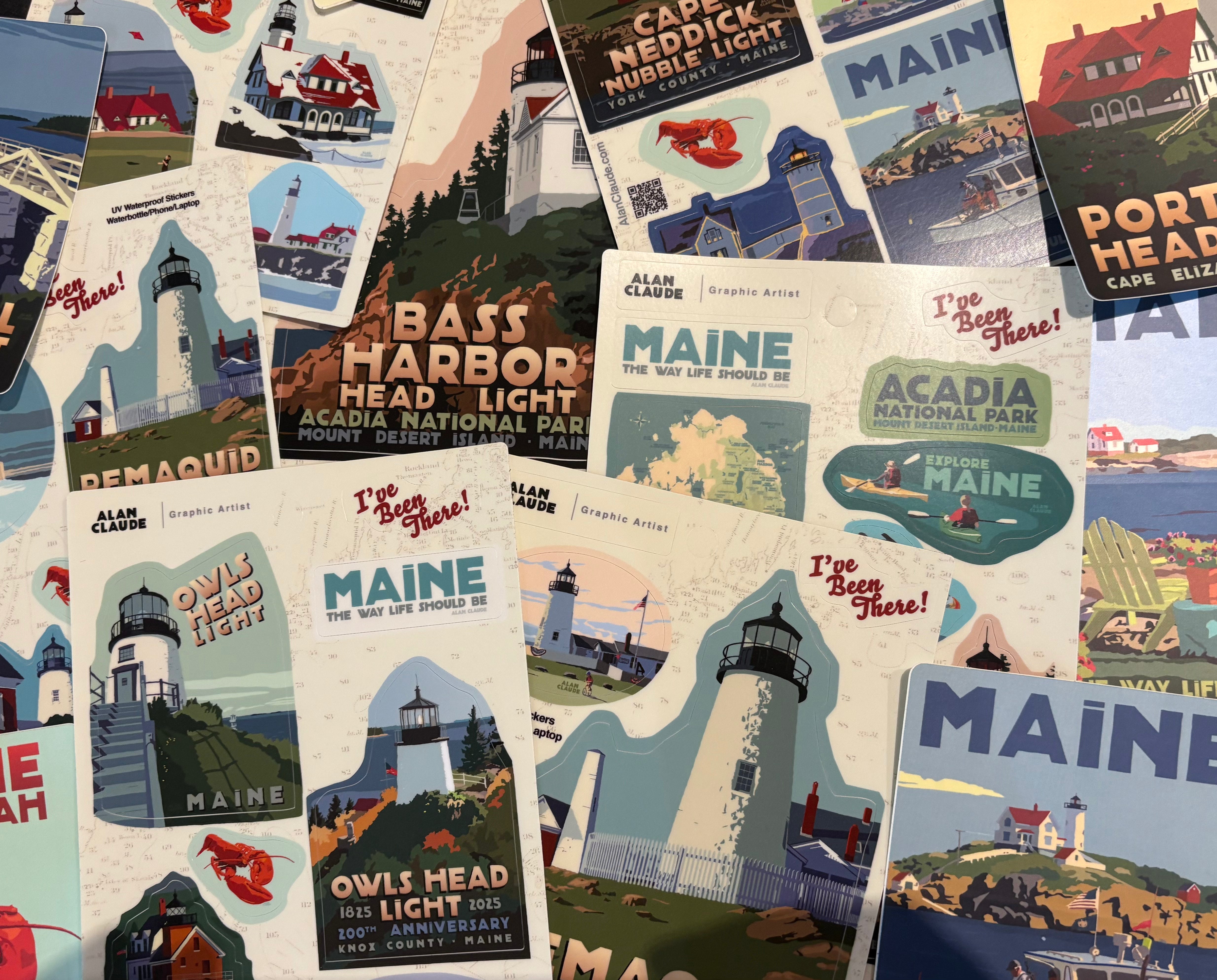 NEW Alan Claude STICKERS!