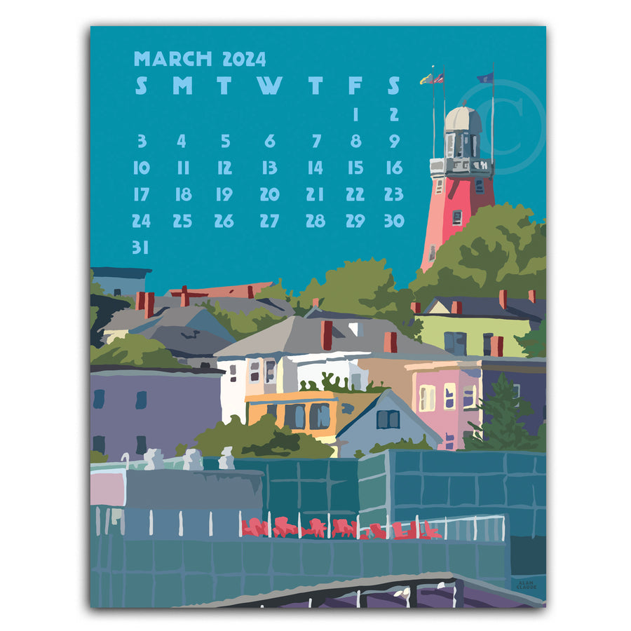 2024 POSTER Art Calendar 11x14 Poster Style Of Maine And New England ...