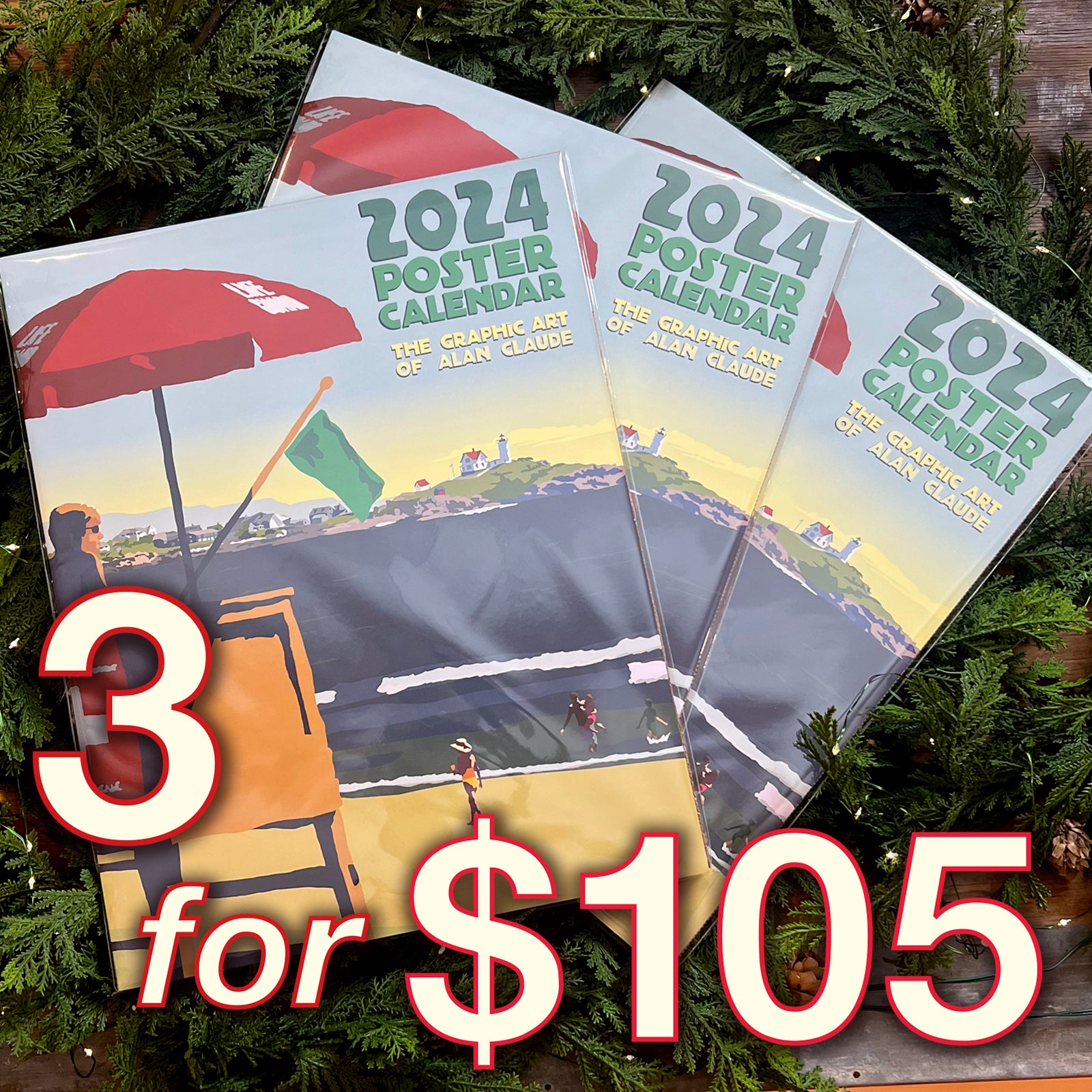 3 for $105 2024 POSTER Art Calendars 11x14 Retro Vintage Art Style