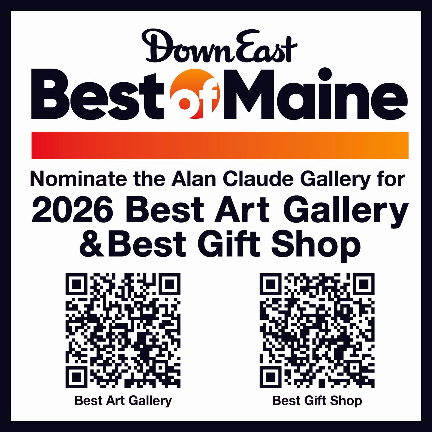 Vote to Nominate the Alan Claude Gallery