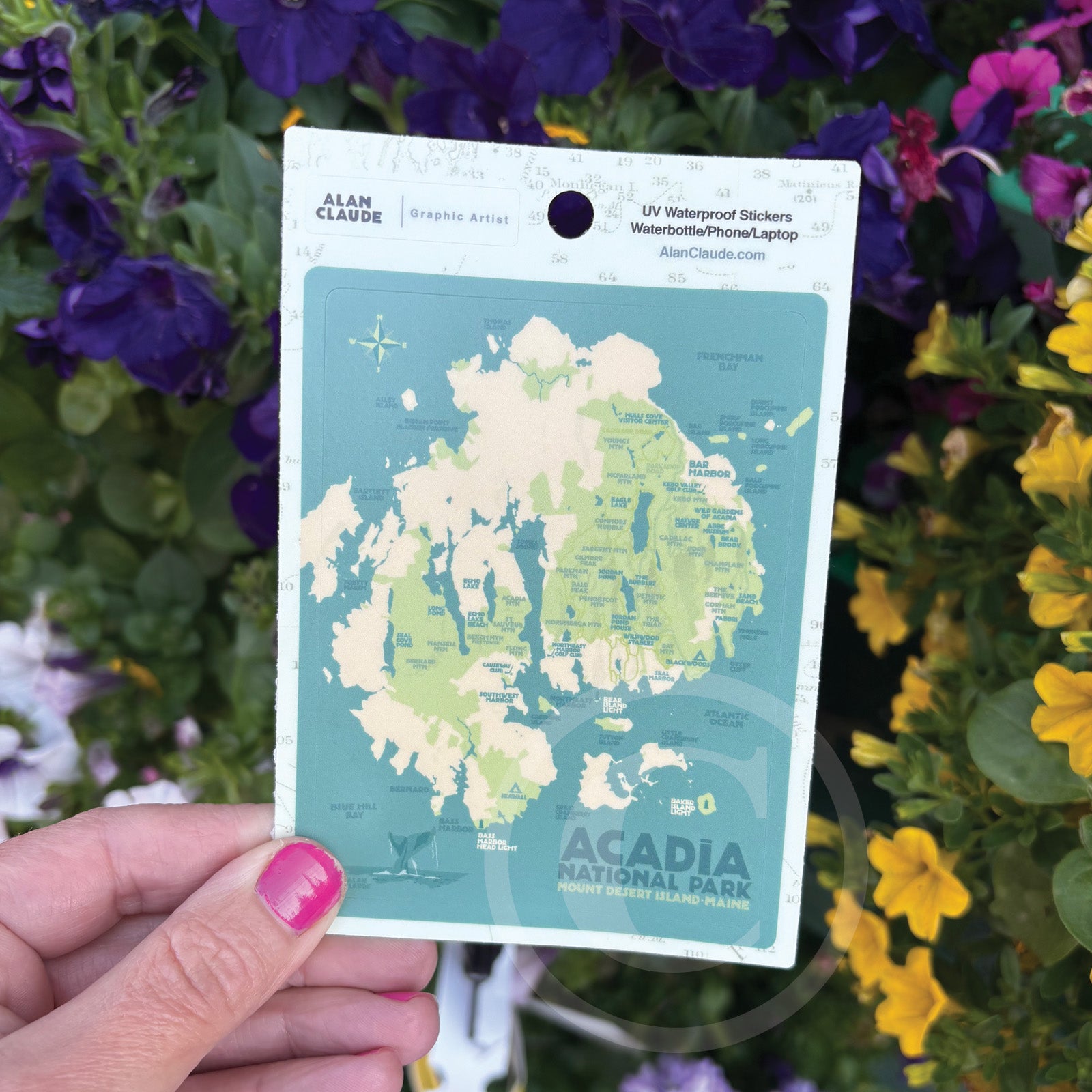 Acadia Map Sticker