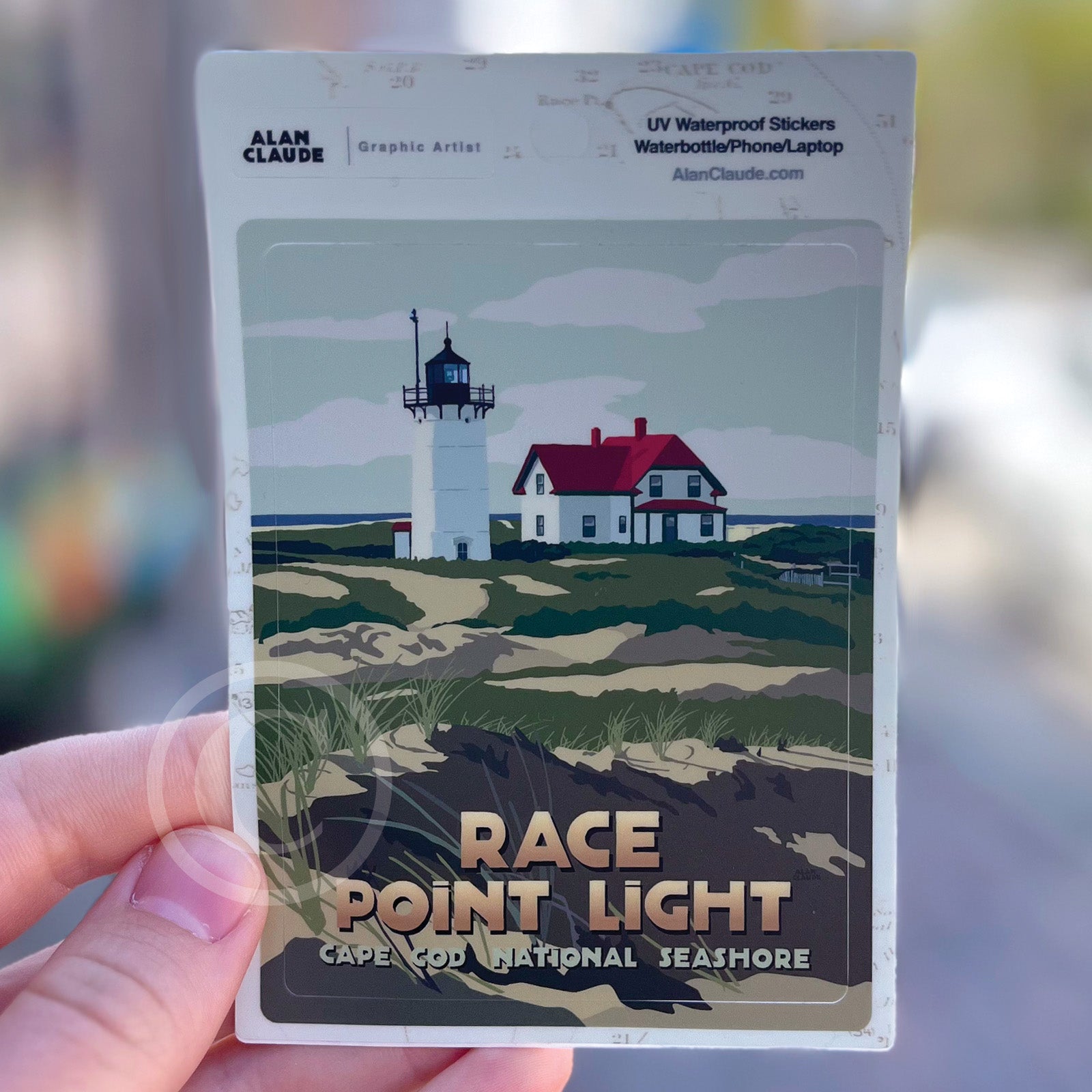 Cape Cod Race Point Light Sticker