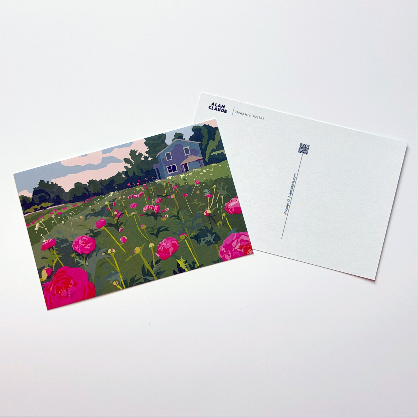 Peonies Postcard 4" x 6"