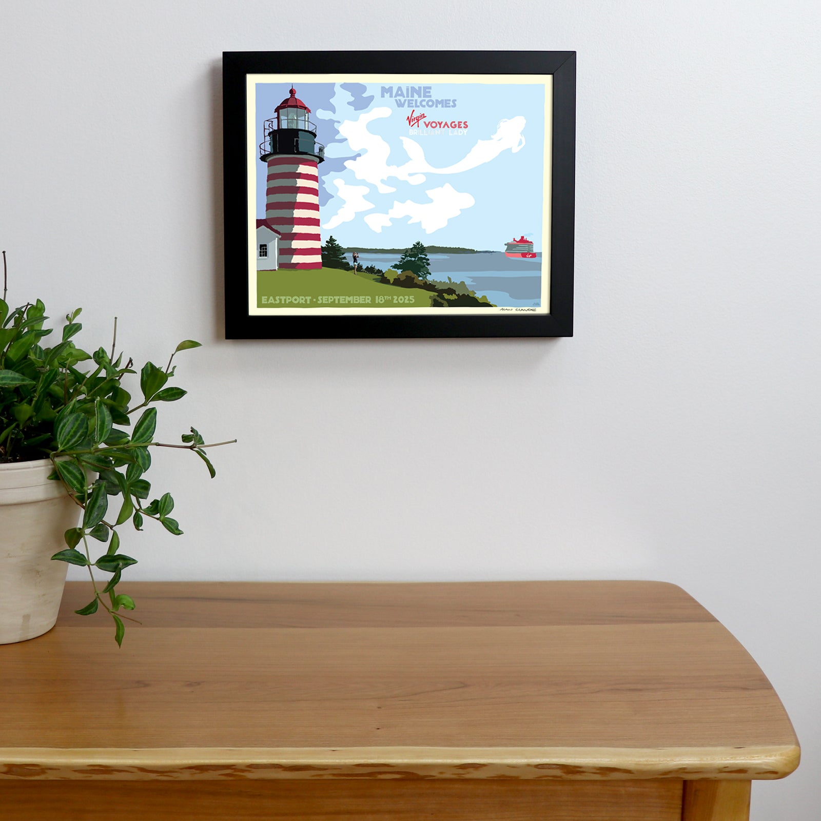 Clearing Skies - Brilliant Lady - Virgin Voyages to Maine Art Print 8" x 10"