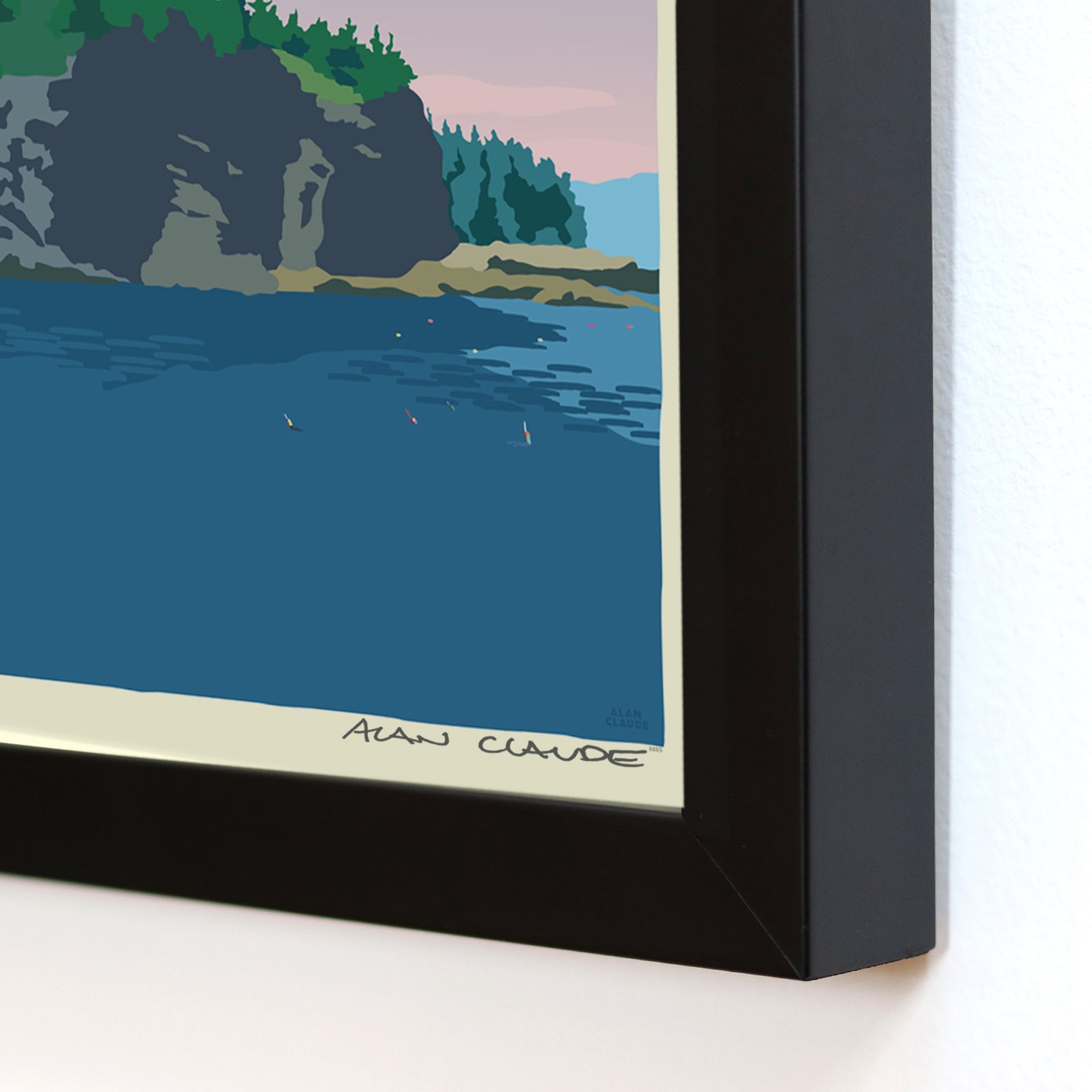 After The Storm Art Print 8" x 10" Framed Wall Poster By Alan Claude - Maine