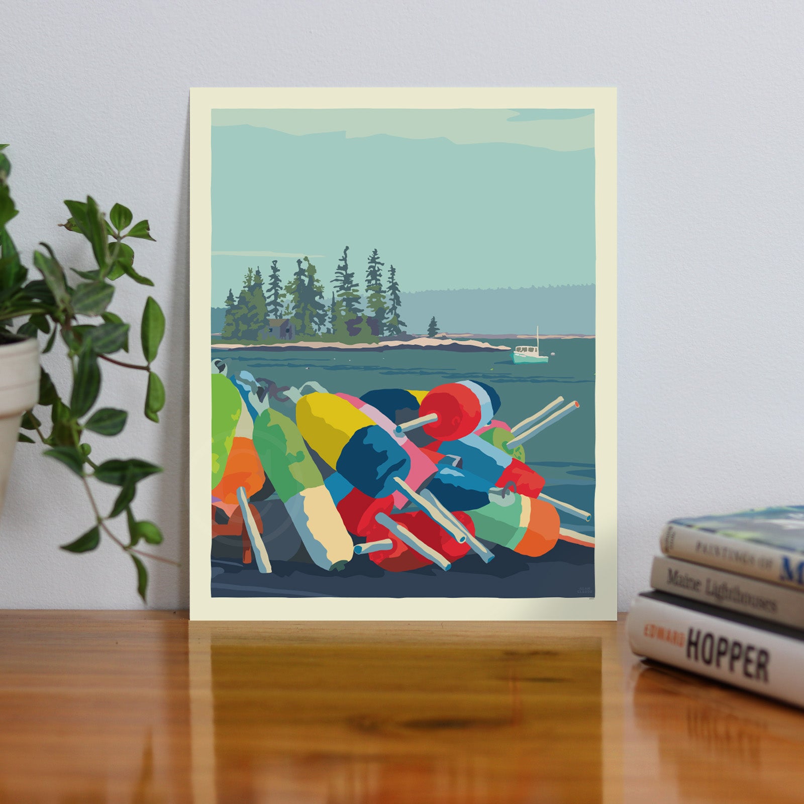 Oh Buoy! Vertical Art Print 8" x 10" Wall Poster By Alan Claude