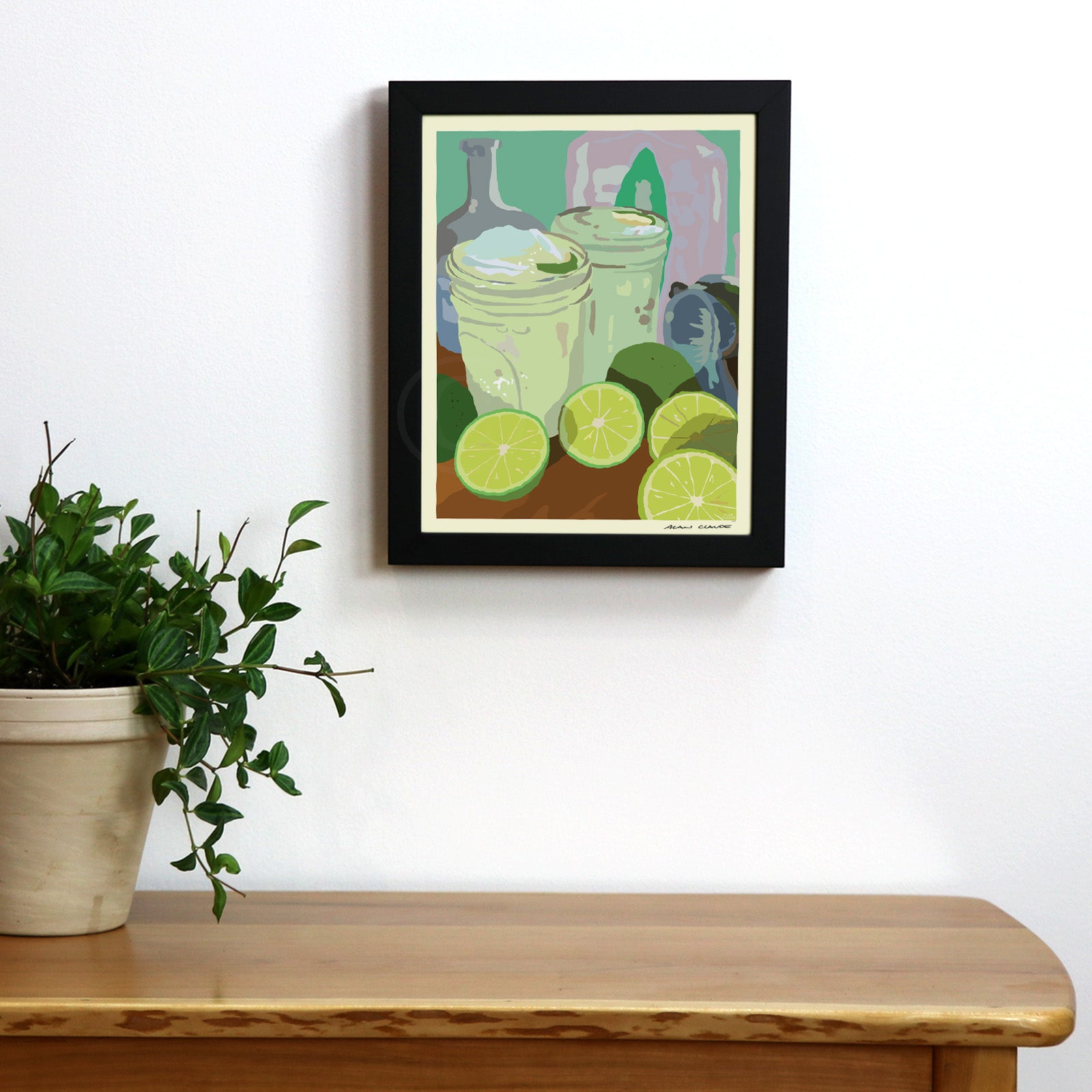 Margarita Time! 8" x 10" Framed Wall Poster By Alan Claude - Maine