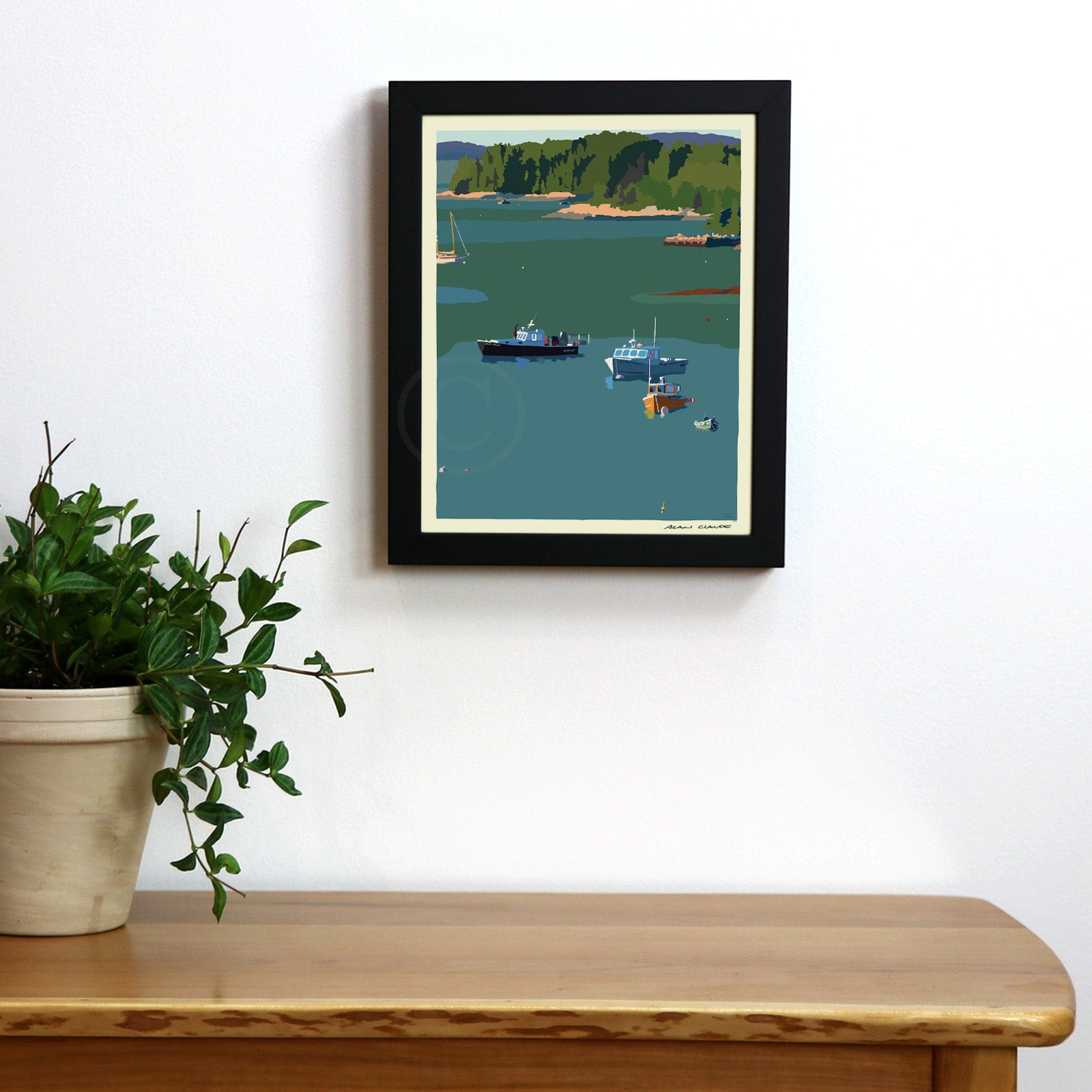 Wildest Dreams 8" x 10" Framed Wall Poster By Alan Claude - Maine