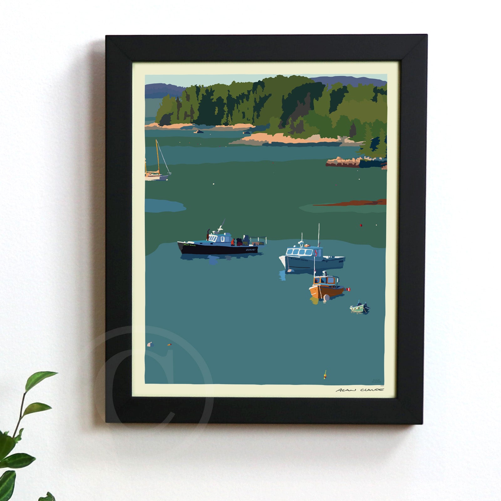 Wildest Dreams 8" x 10" Framed Wall Poster By Alan Claude - Maine