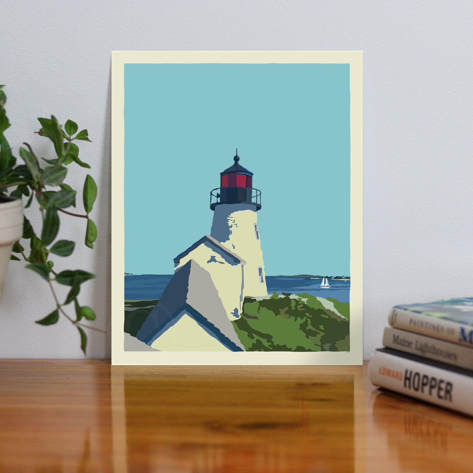 Clear View Art Print 8" x 10" Wall Poster By Alan Claude - Maine