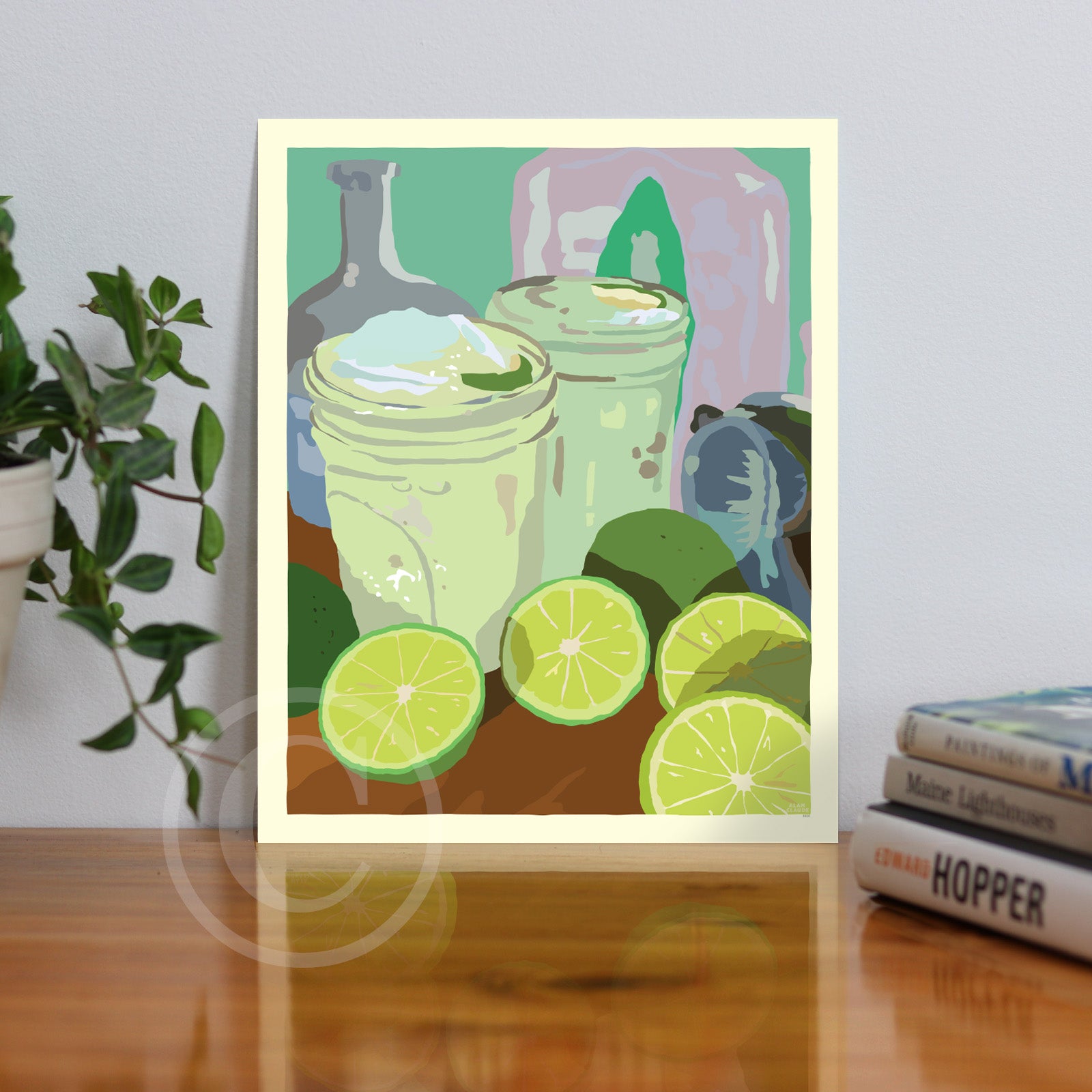 Margarita Time 8" x 10" Wall Poster By Alan Claude - Maine