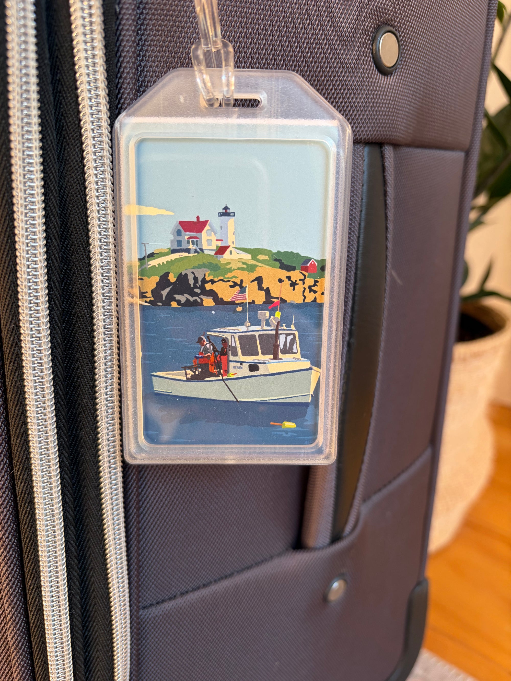 Lobstering at the Nubble Luggage Tag
