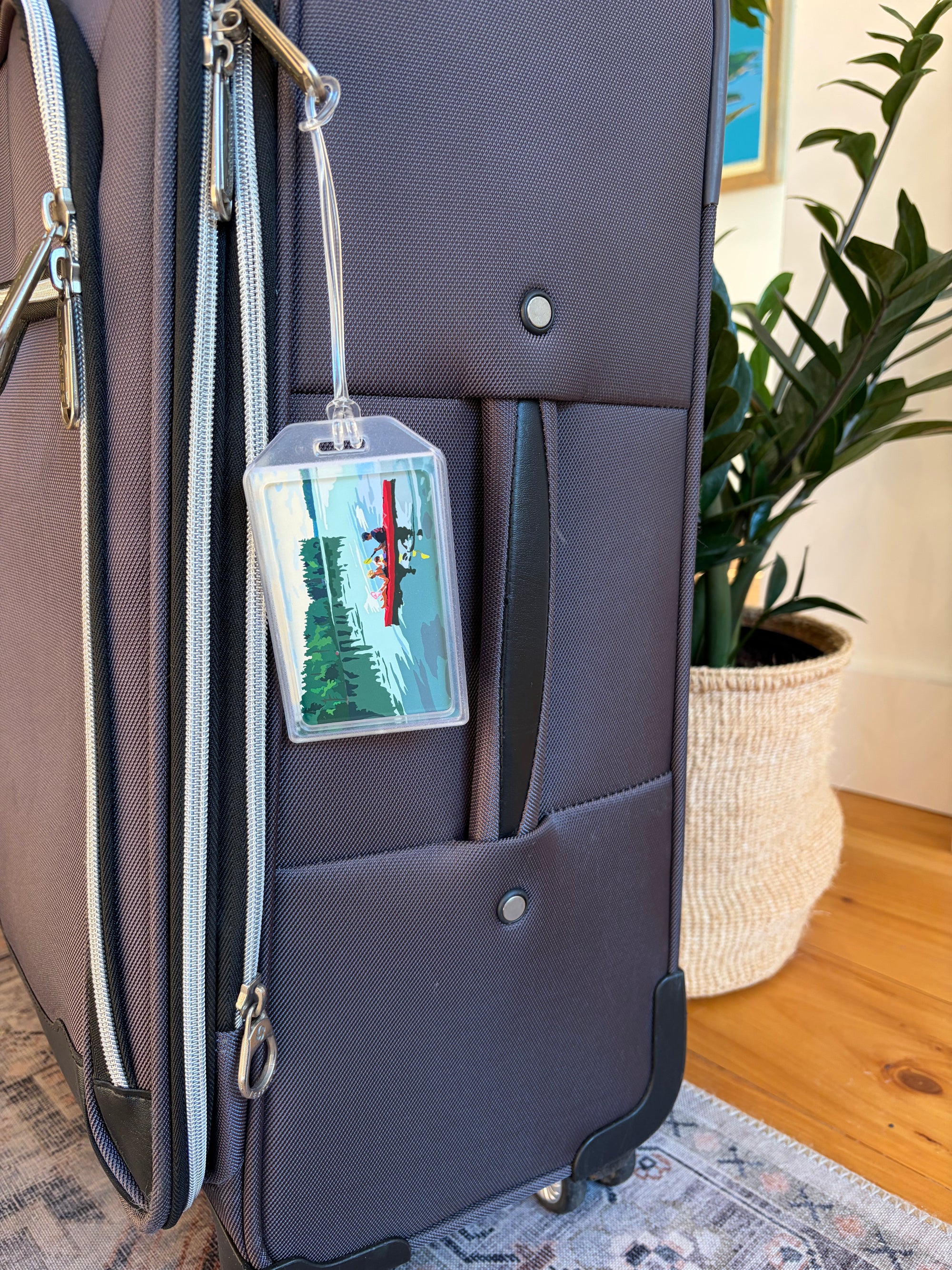 Kayaking on a Lake Luggage Tag