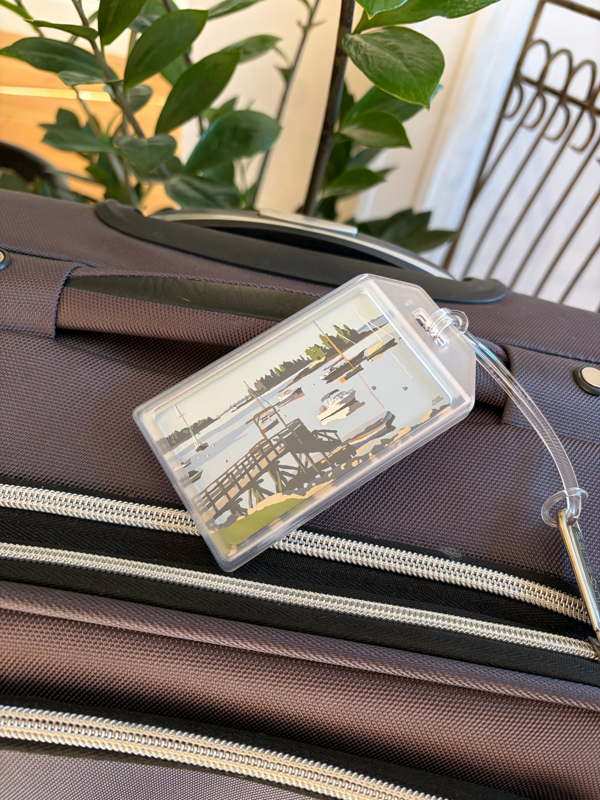 Sailboats in Boothbay Harbor Luggage Tag