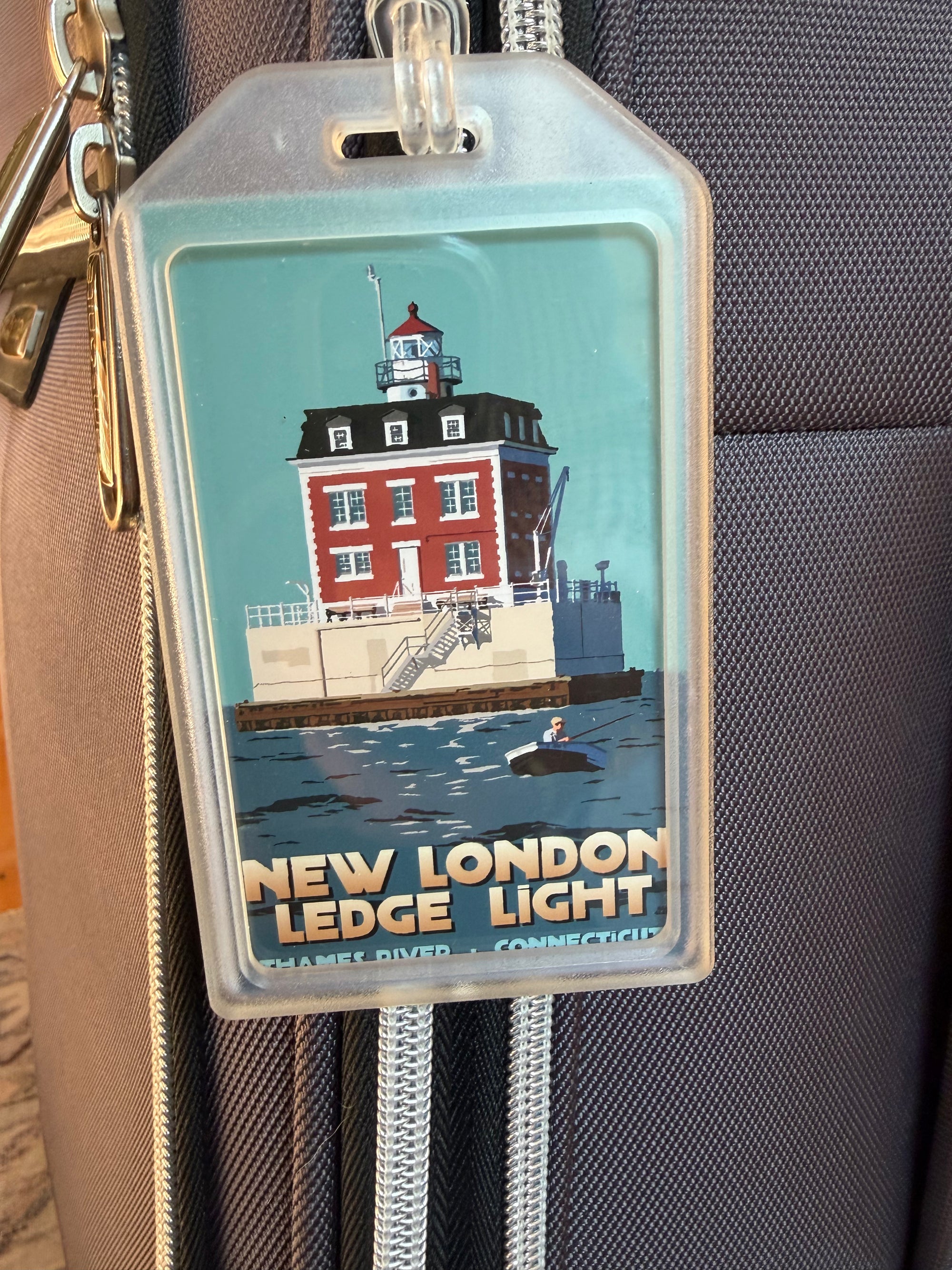 New London Ledge Light Luggage Tag