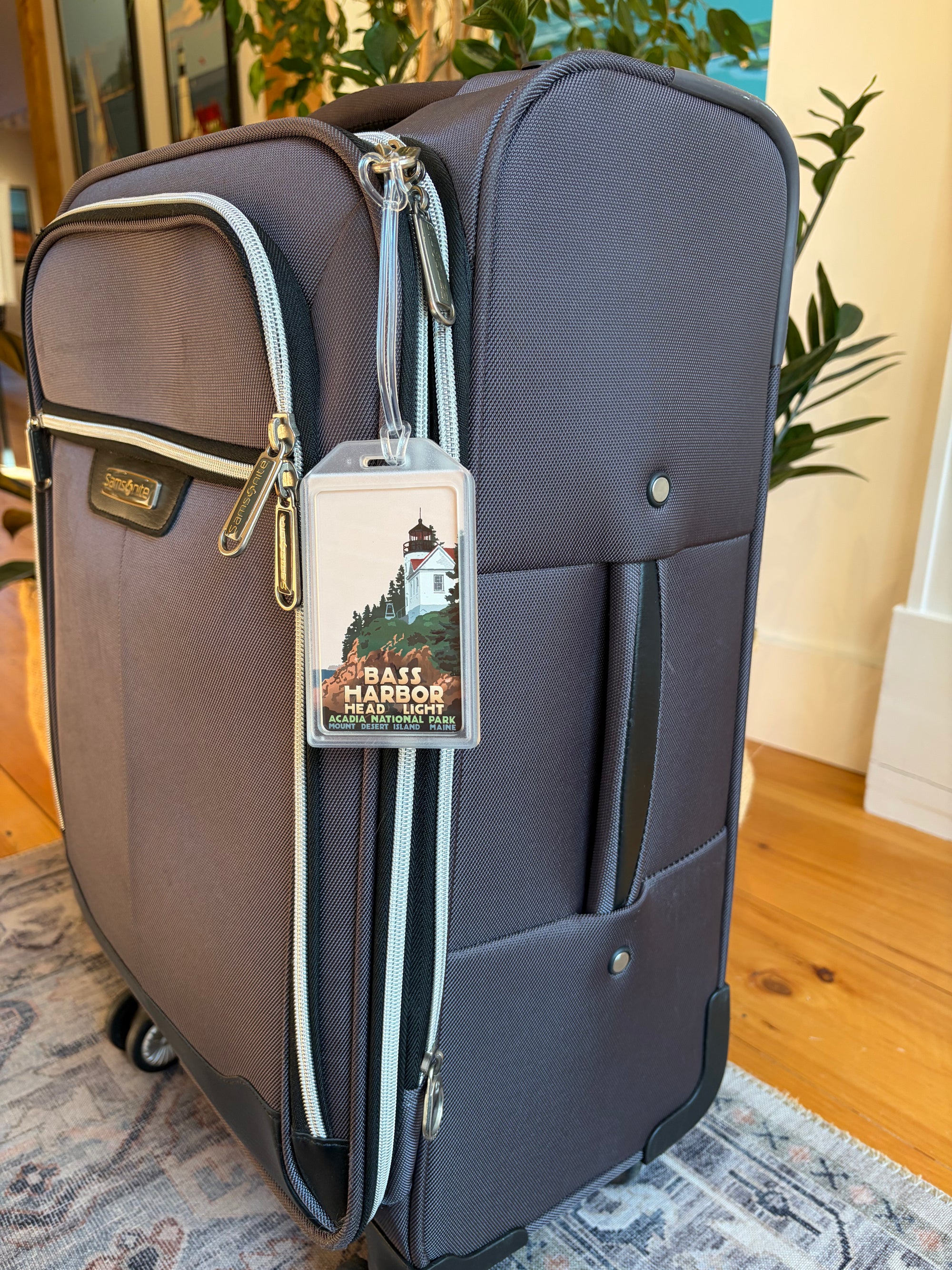 Bass Harbor Luggage Tag