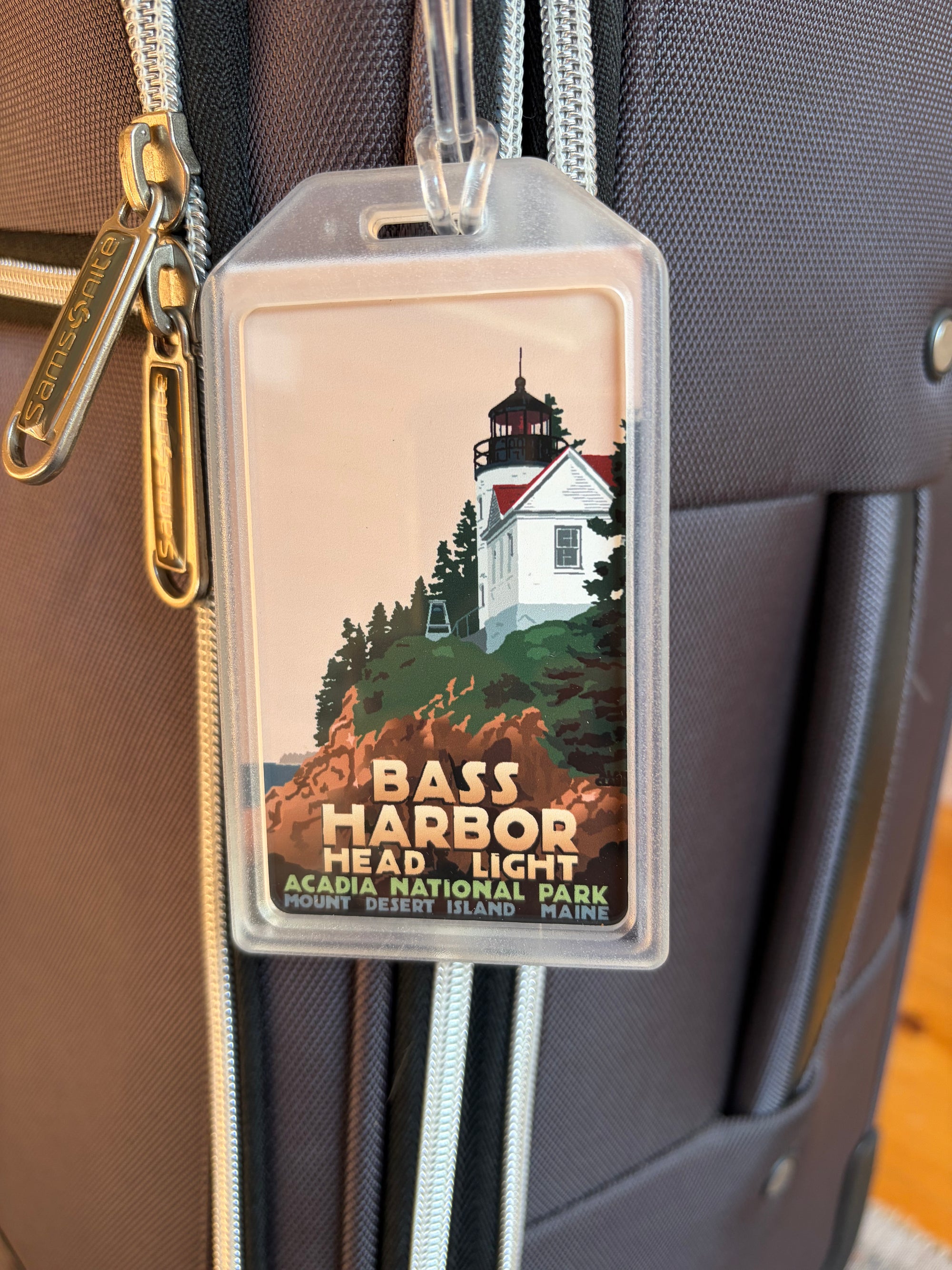 Bass Harbor Luggage Tag
