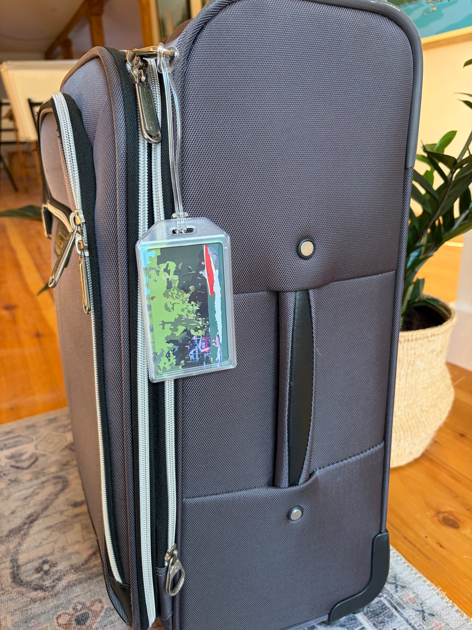 Tubing on a Lake Luggage Tag