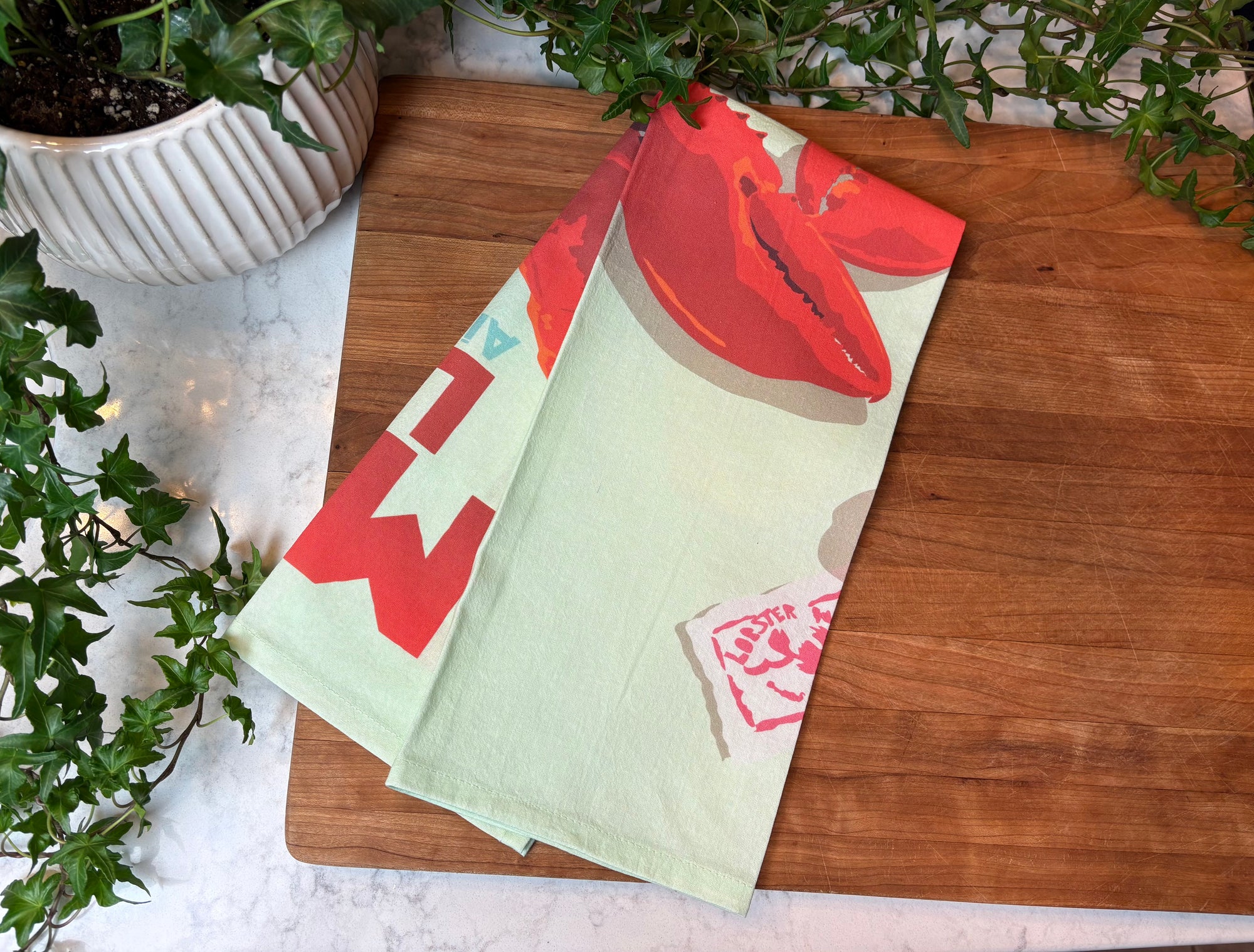 Maine Lobstah Tea Towel