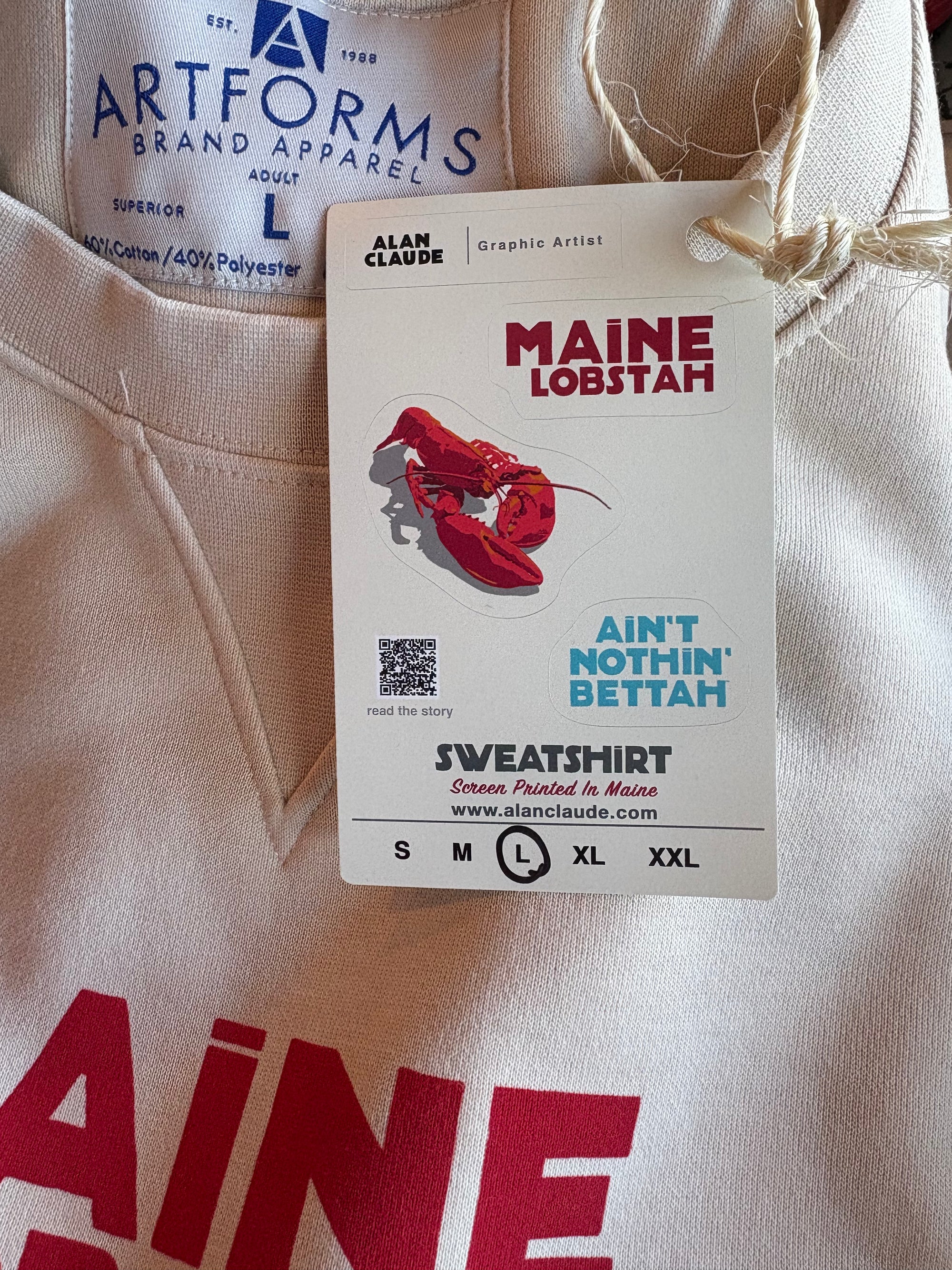 Maine Lobstah Sweatshirt