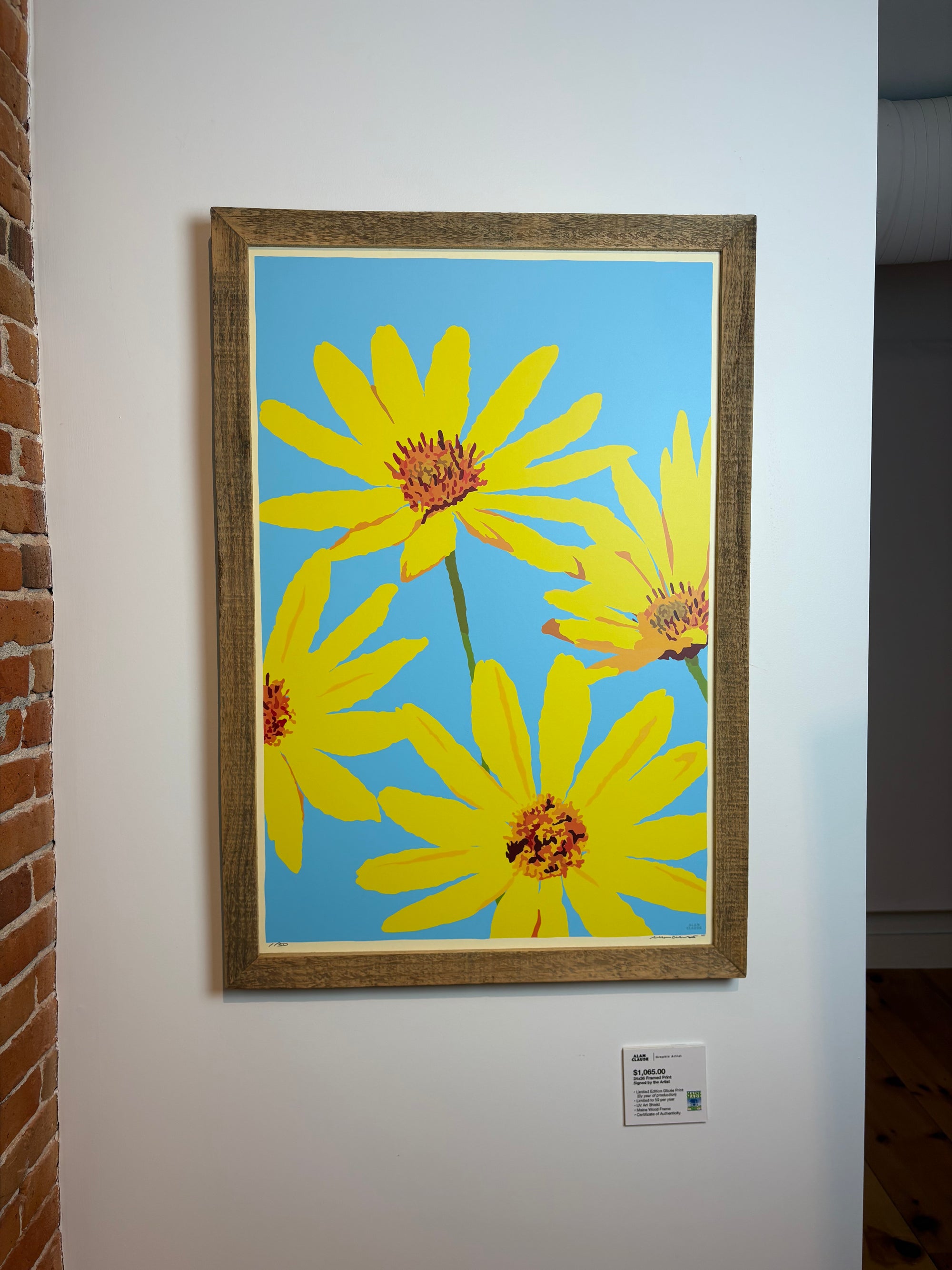 MAINE WOOD FRAME 24" x 36" Framed Joy