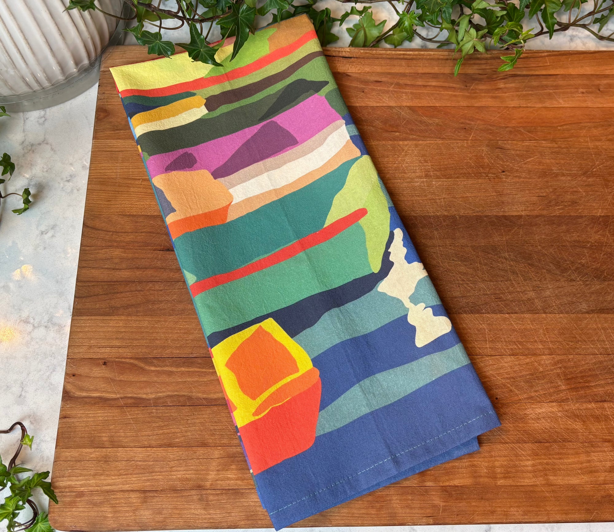 Perkins Cove Dingies Tea Towel