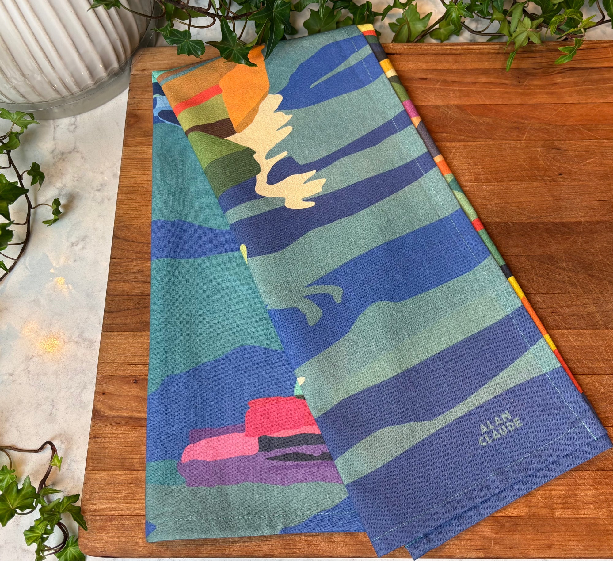 Perkins Cove Dingies Tea Towel
