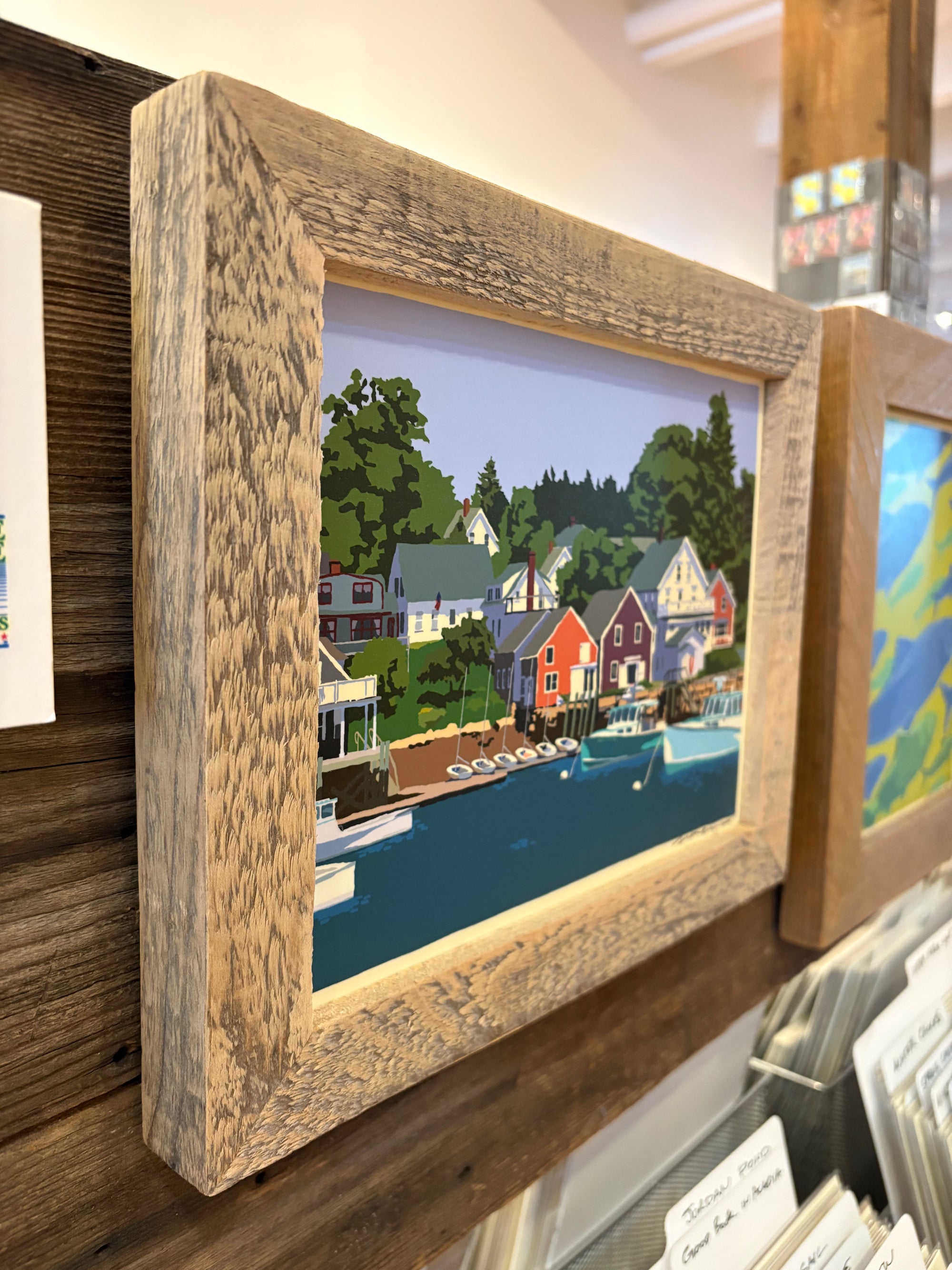 MAINE WOOD FRAMED 8" x 10" East Coast Haven (Horizontal)