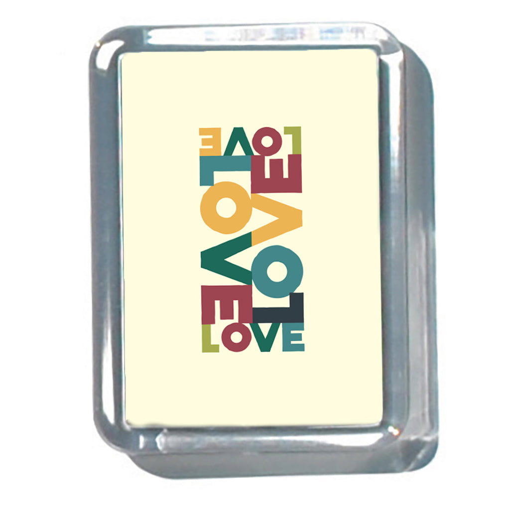 LOVE - Retro 2" x 2 3/4" Acrylic Magnet