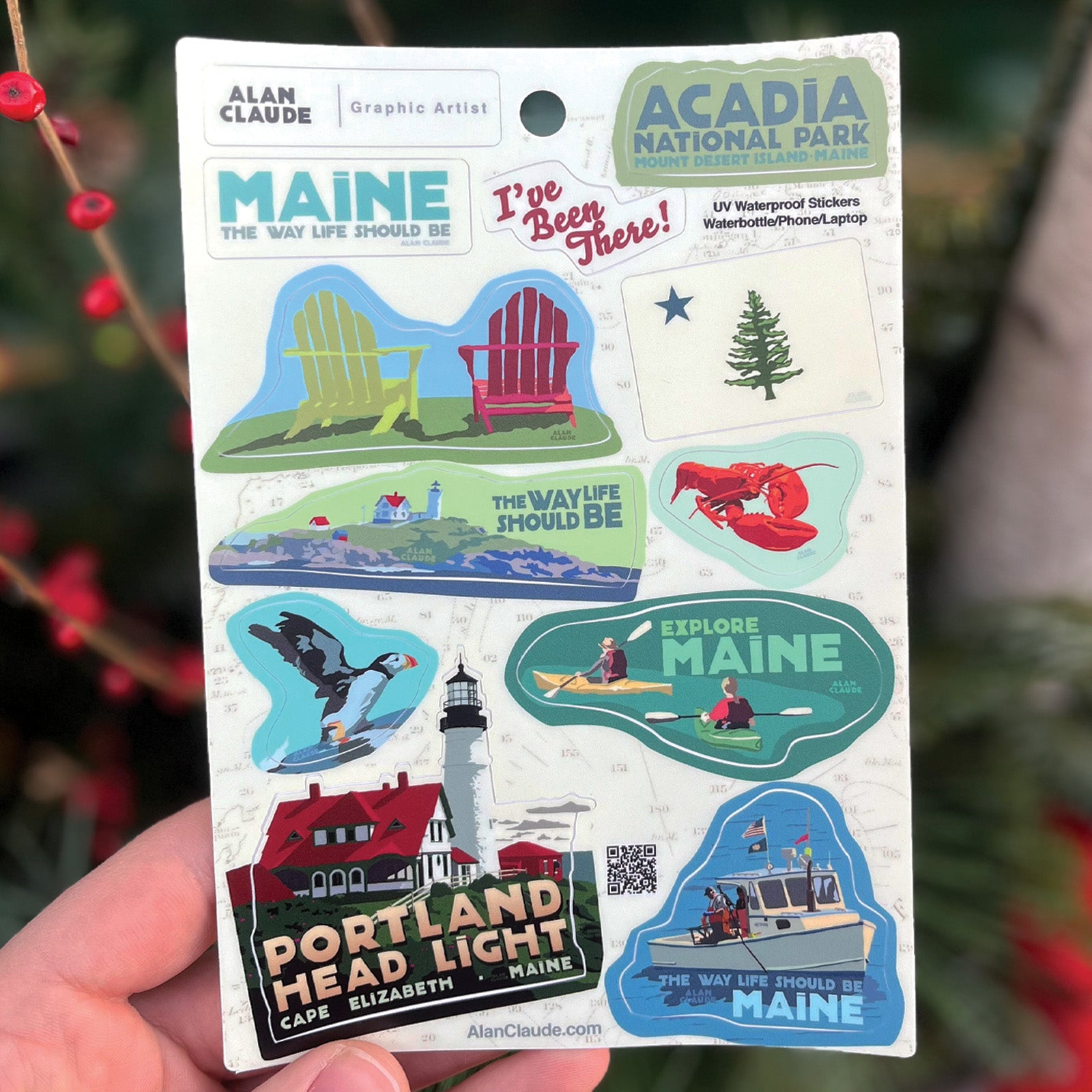 Maine Series Stickers - Large/Multi