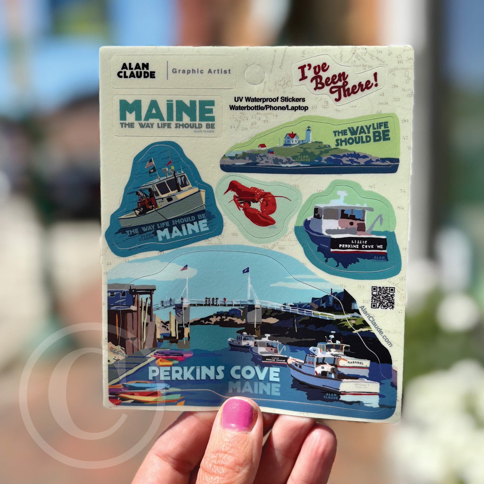 Perkins Cove Stickers- multi