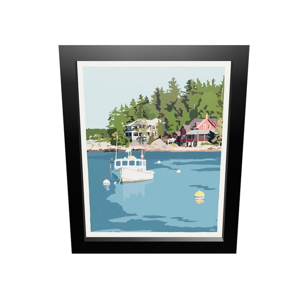Lobster Boat at Five Islands Art Print 8