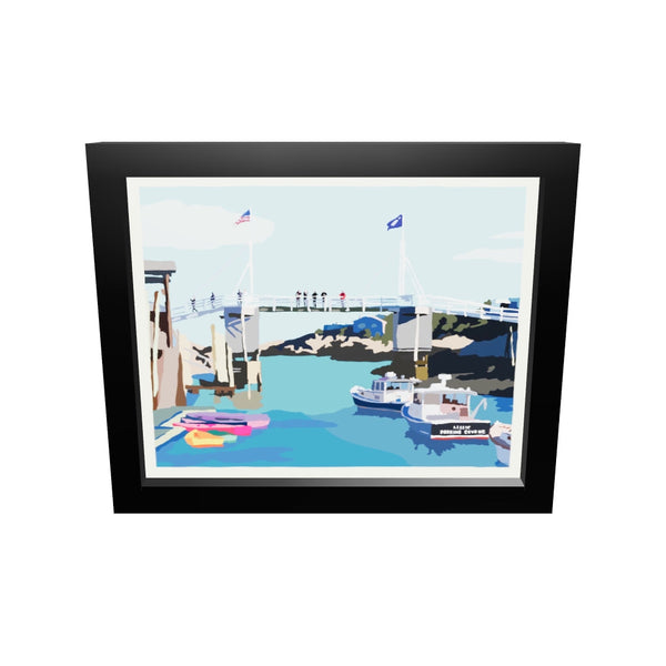 Perkins Cove Drawbridge Art Print 8