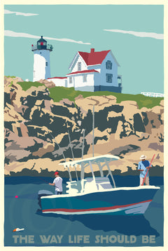 アートポスター Le pêcheur Marion Bretagne 24XGV_cover_Fishing_Nubble_240