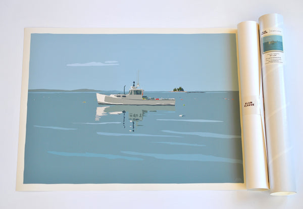 Tranquility Lobster Boat Art Print 18