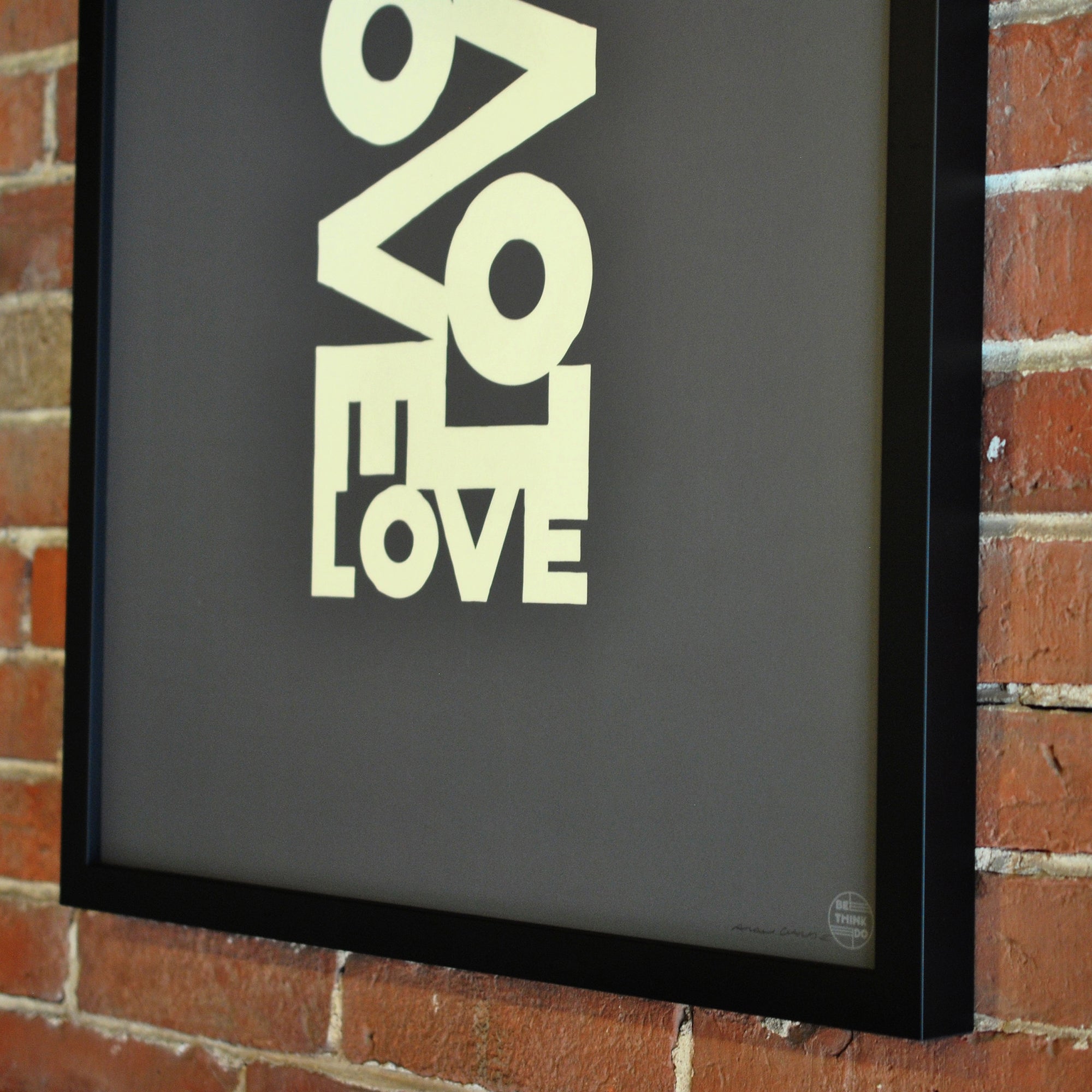 Love Energy - Graphite Art Print 18" x 24" Framed Poster