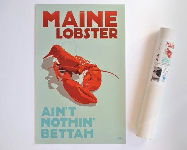 Maine Lobster Folded Book Art 2024 Gift