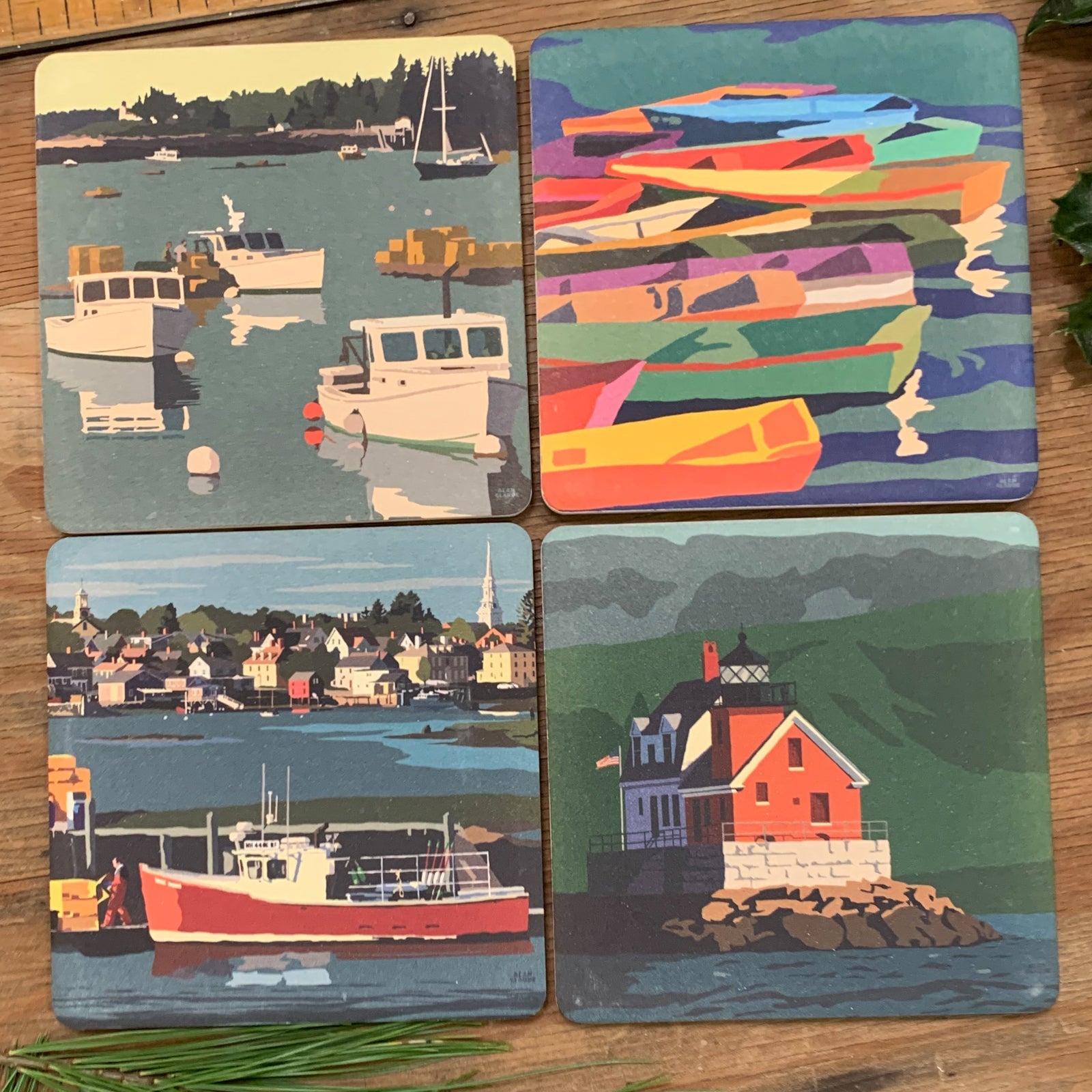 4 coasters for $45 - New England