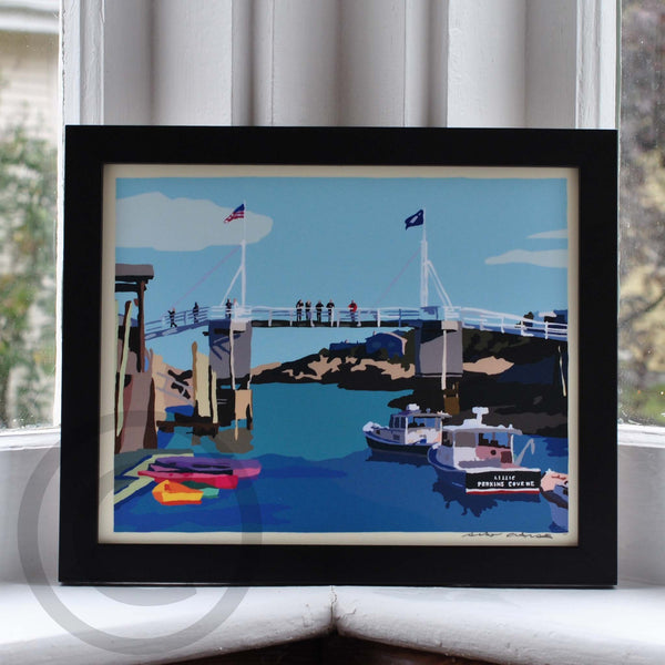 Perkins Cove Drawbridge Art Print 8