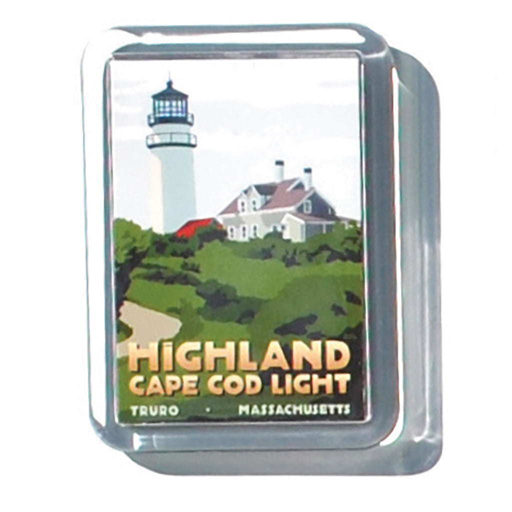 Highland Light 2" x 2 3/4" Acrylic Magnet - Massachusetts