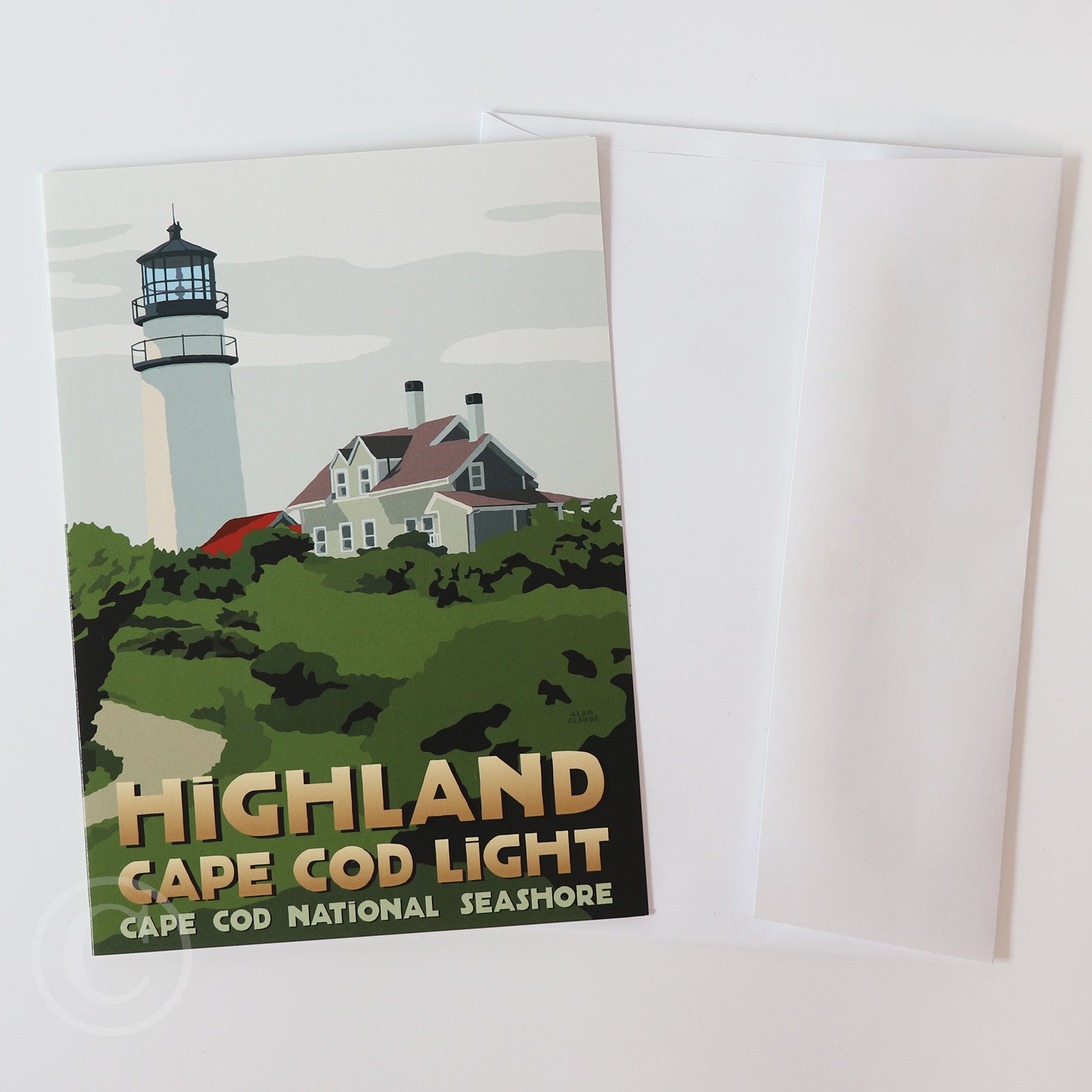 Highland Cape Cod Light Notecard 5" x 7"  - Massachusetts