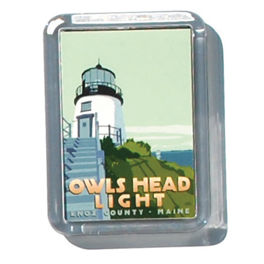 Owls Head Light 2" x 2 3/4" Acrylic Magnet - Maine