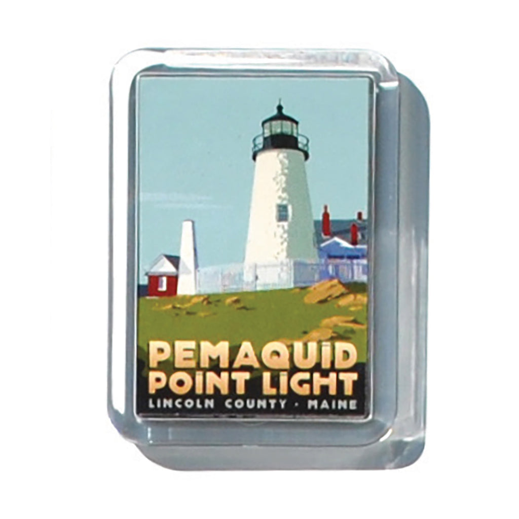 Pemaquid Point Light 2" x 2 3/4" Acrylic Magnet - Maine