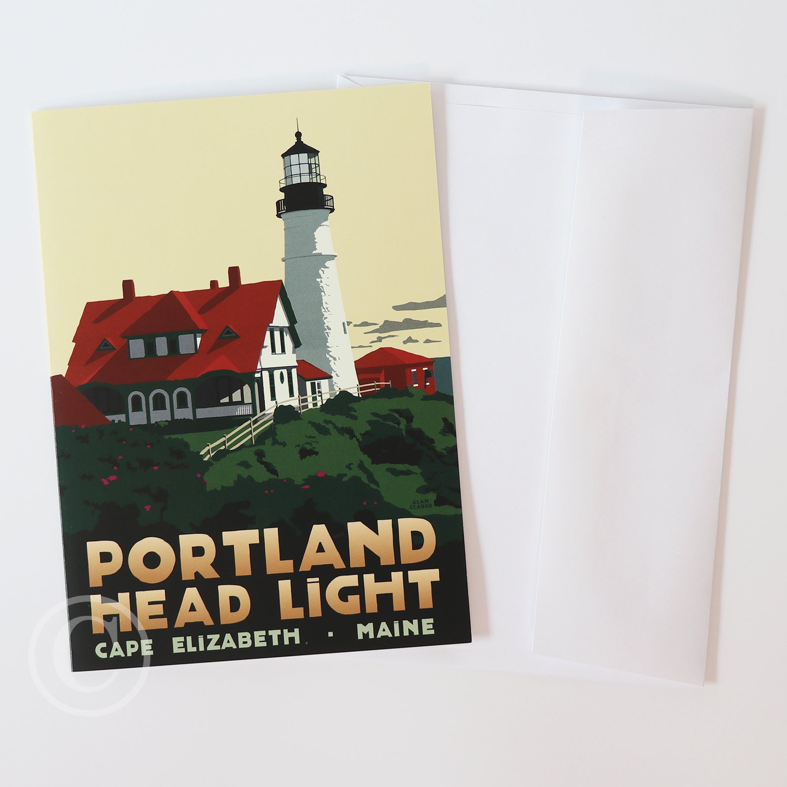 Portland Head Light Notecard 5" x 7"  - Maine