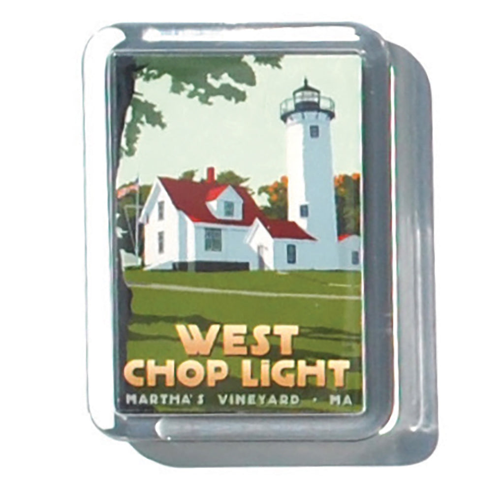 West Chop Light 2" x 2 3/4" Acrylic Magnet - Massachusetts